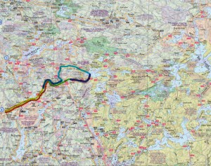 new route 300x237 Our first family wilderness canoeing journey