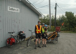 Day 1 Departure 300x215 Our Big Adventure: Were going on a year long family bike tour!